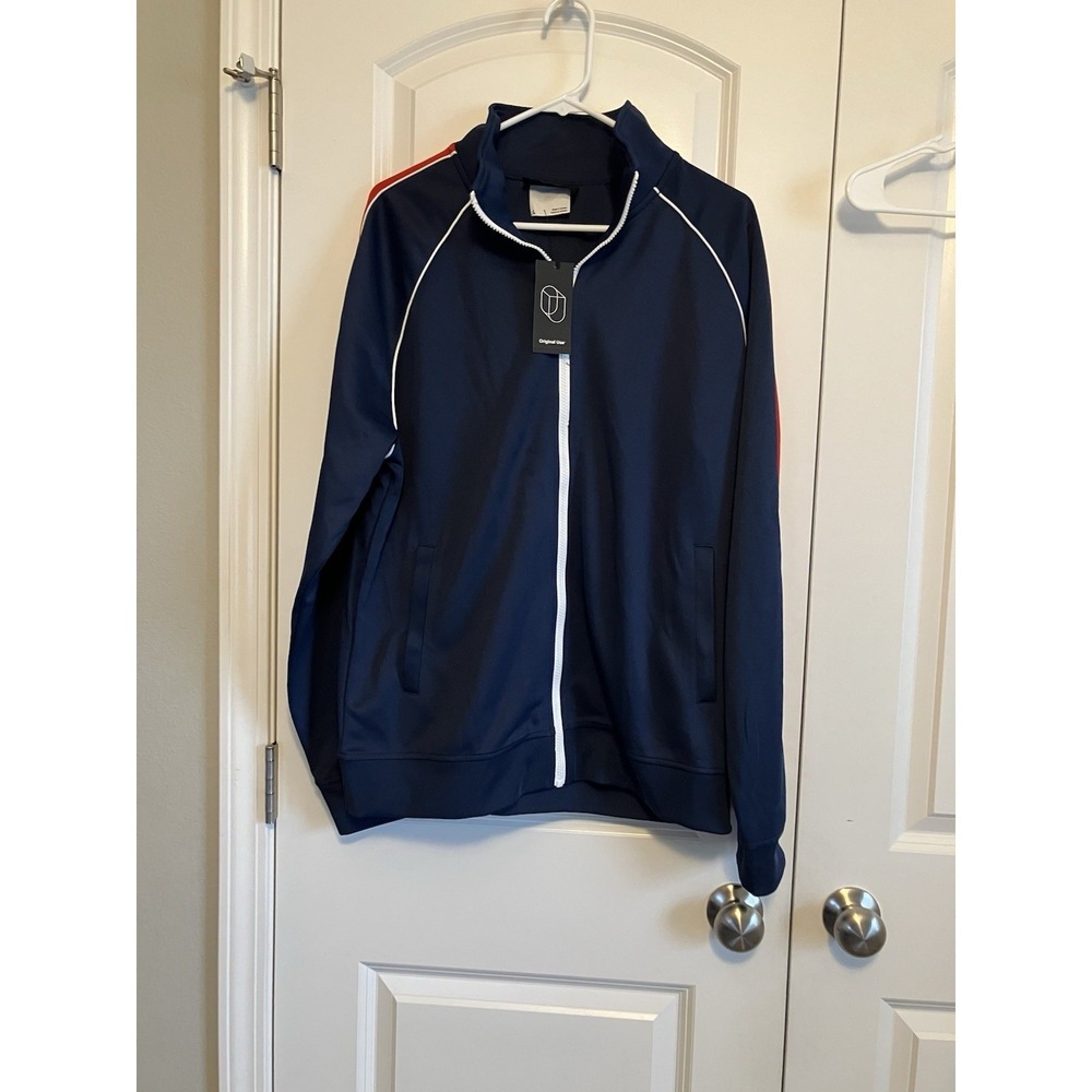 Original Use Jacket Blue Red Stripe Large C1106